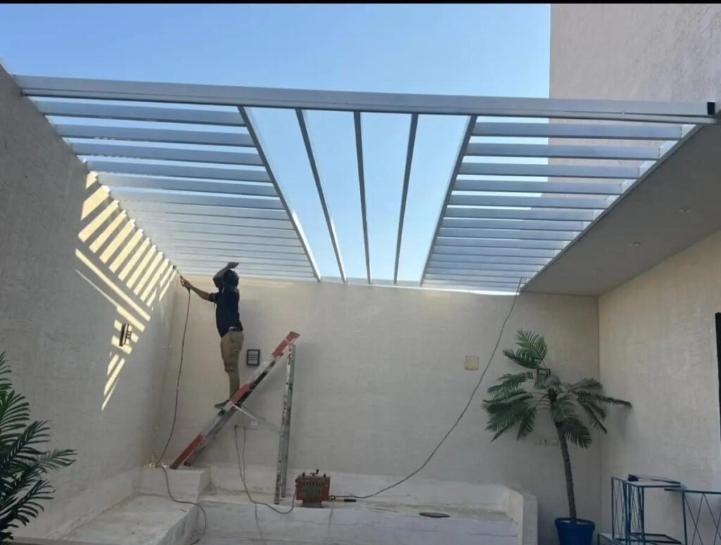 تصميم برجولات حديد في الأحساء الهفوف والمبرز