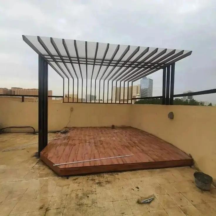 تركيب برجولات استراحات وجلسات قرميد في حي المحاسن بالأحساء