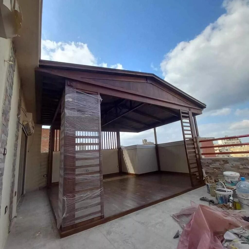 برجولات حديد وخشب وحدائق مظلات الأحساء