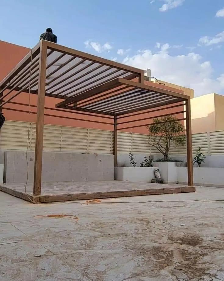 برجولات حديد وخشب وحدائق – تصميم وتركيب