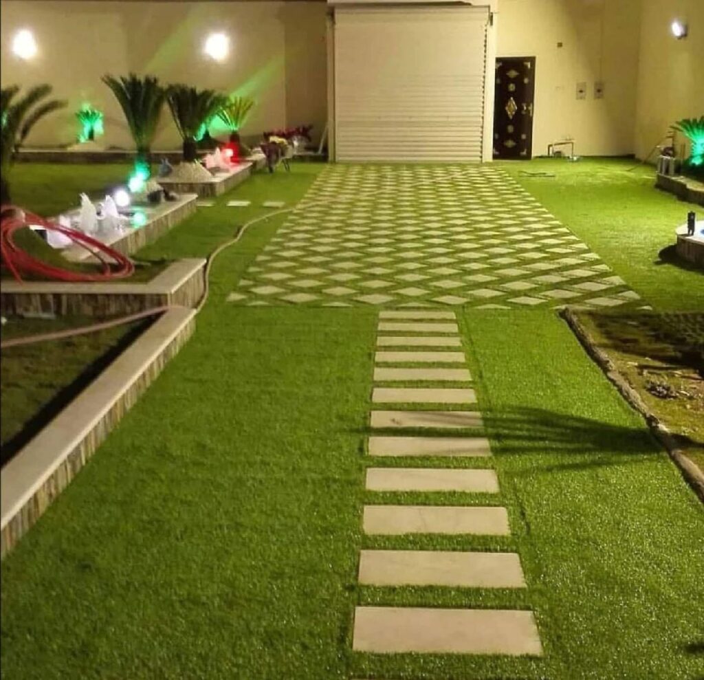 تركيب عشب صناعي وطبيعي للمنازل والاستراحات في المبرز الأحساء