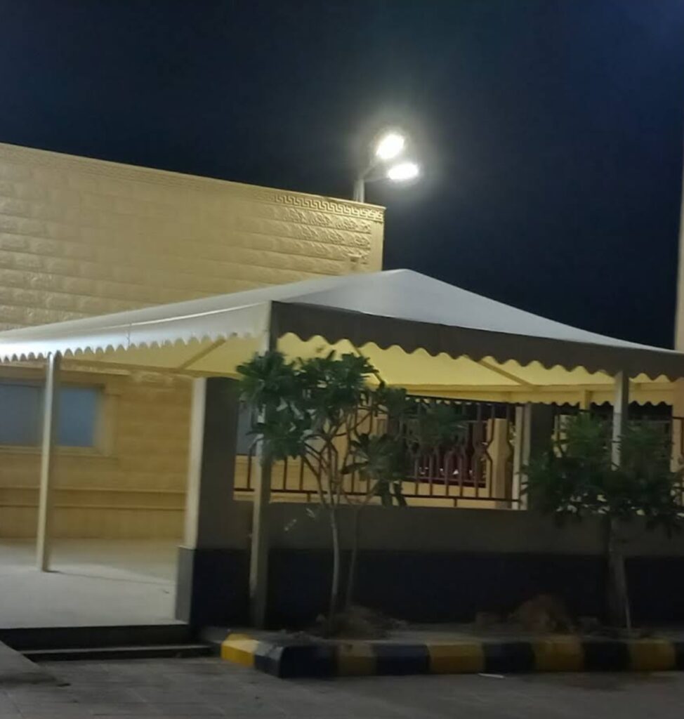 مظلات، سواتر قماش هناجر 